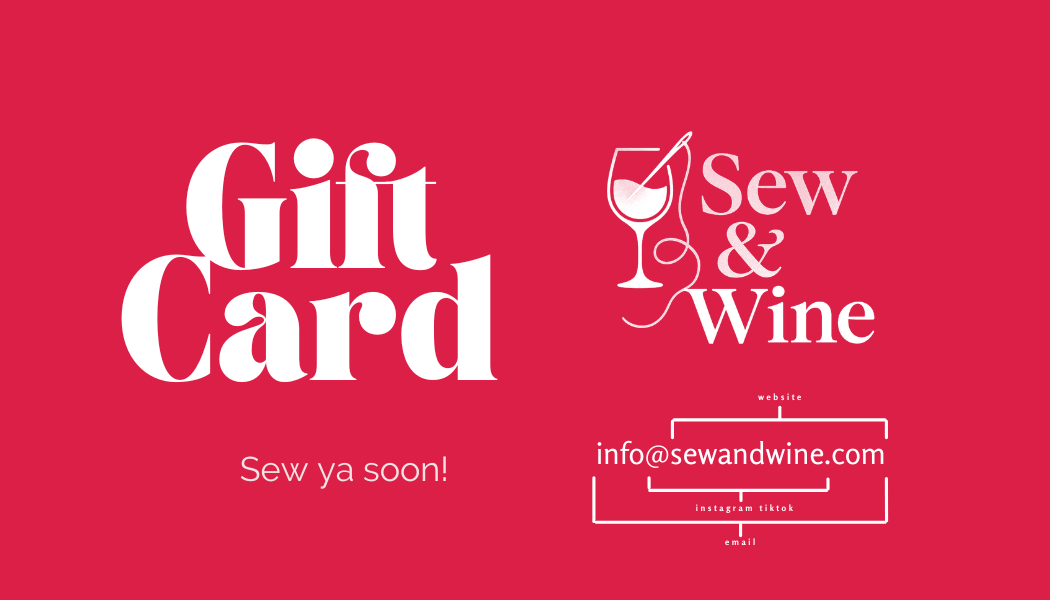 Sew & Wine gift card